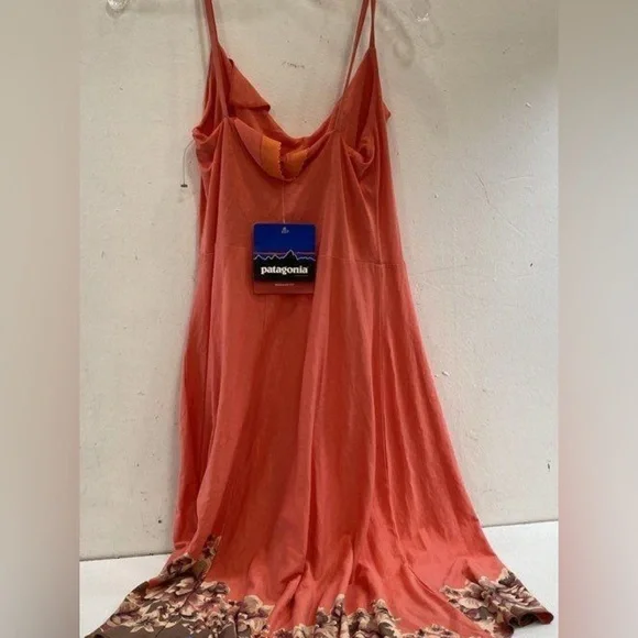 NWT. Patagonia, size M, Kamala Strapless Coral Dress - Picture 5 of 10
